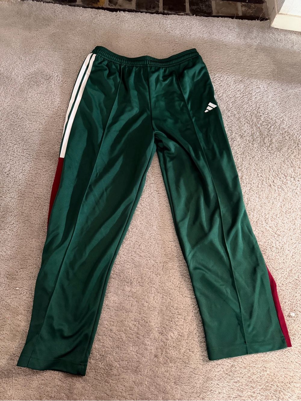 Adidas track pants, Mexico colors